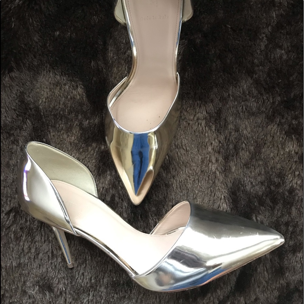 J.Crew Metallic Heels